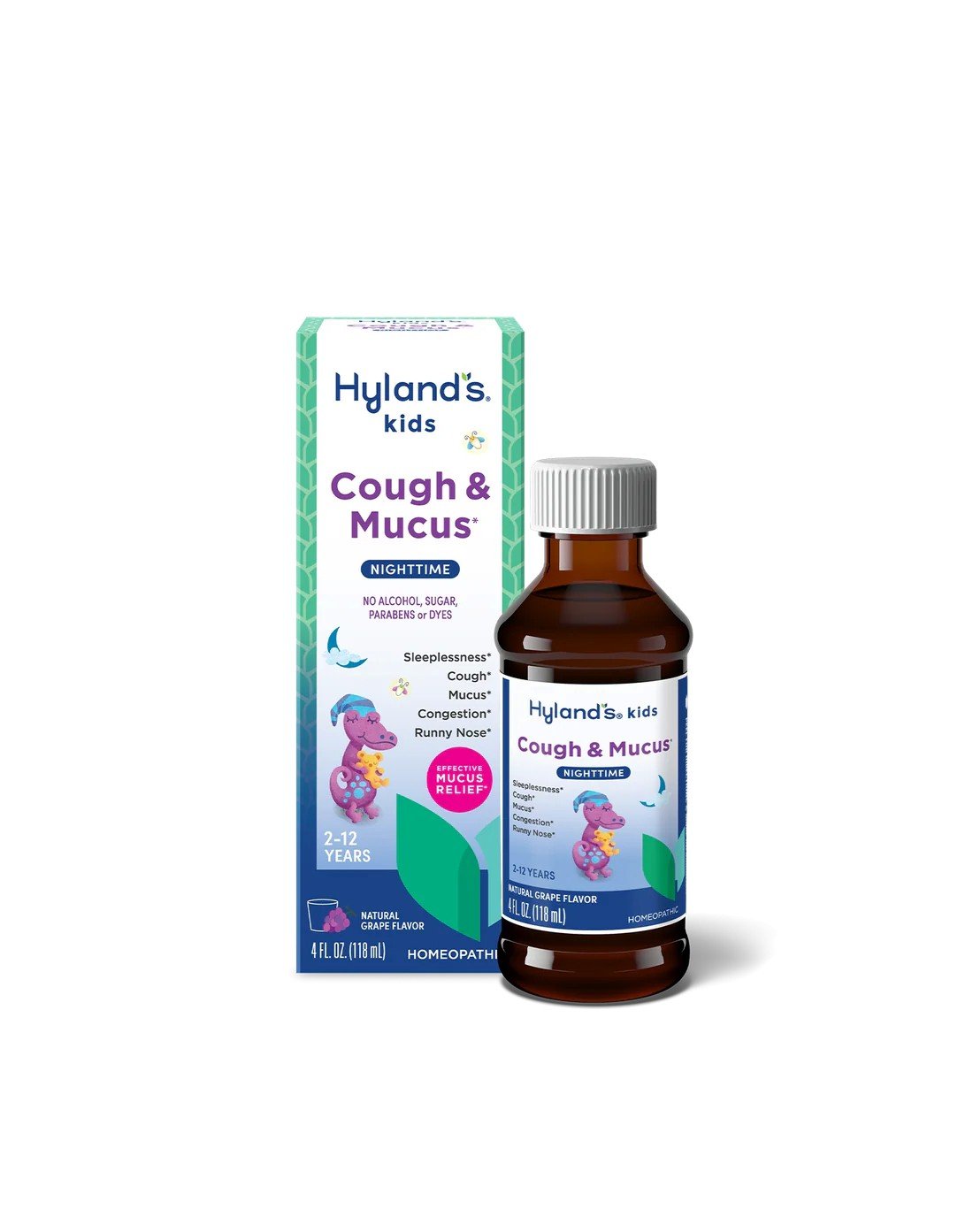 Hylands Kids Cough &amp; Mucus Nighttime 4 fl. oz. Liquid