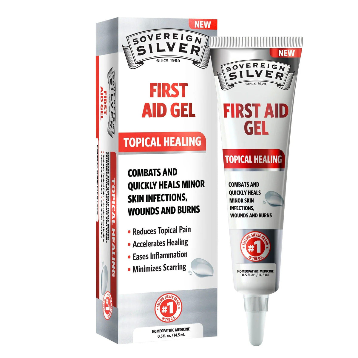 Sovereign Silver Natural Immunogenics Sovereign Silver-Natural Immunogenics-First Aid Gel 0.5 fl. oz Gel
