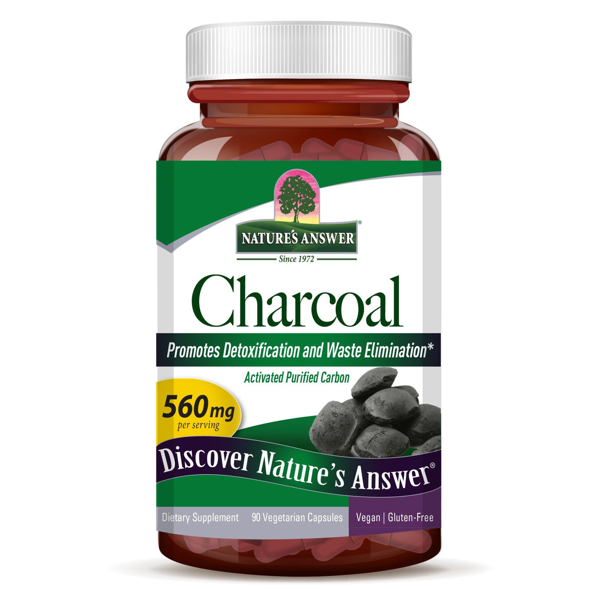 Nature's Answer Charcoal (Activated) 90 Capsule