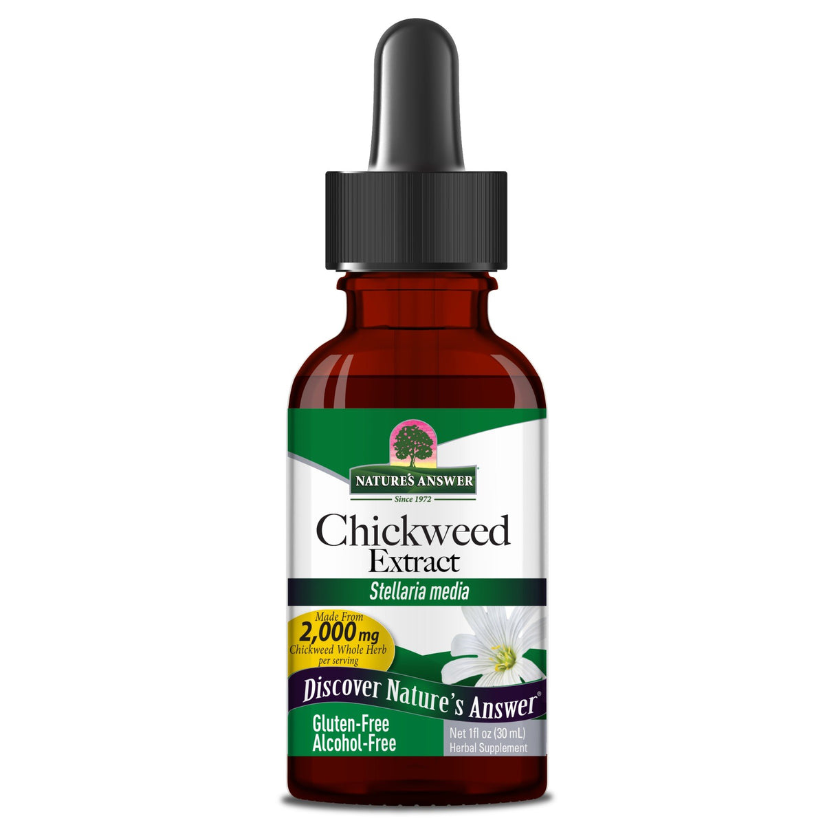 Nature's Answer Chickweed Extract Alcohol-Free 1 oz Liquid
