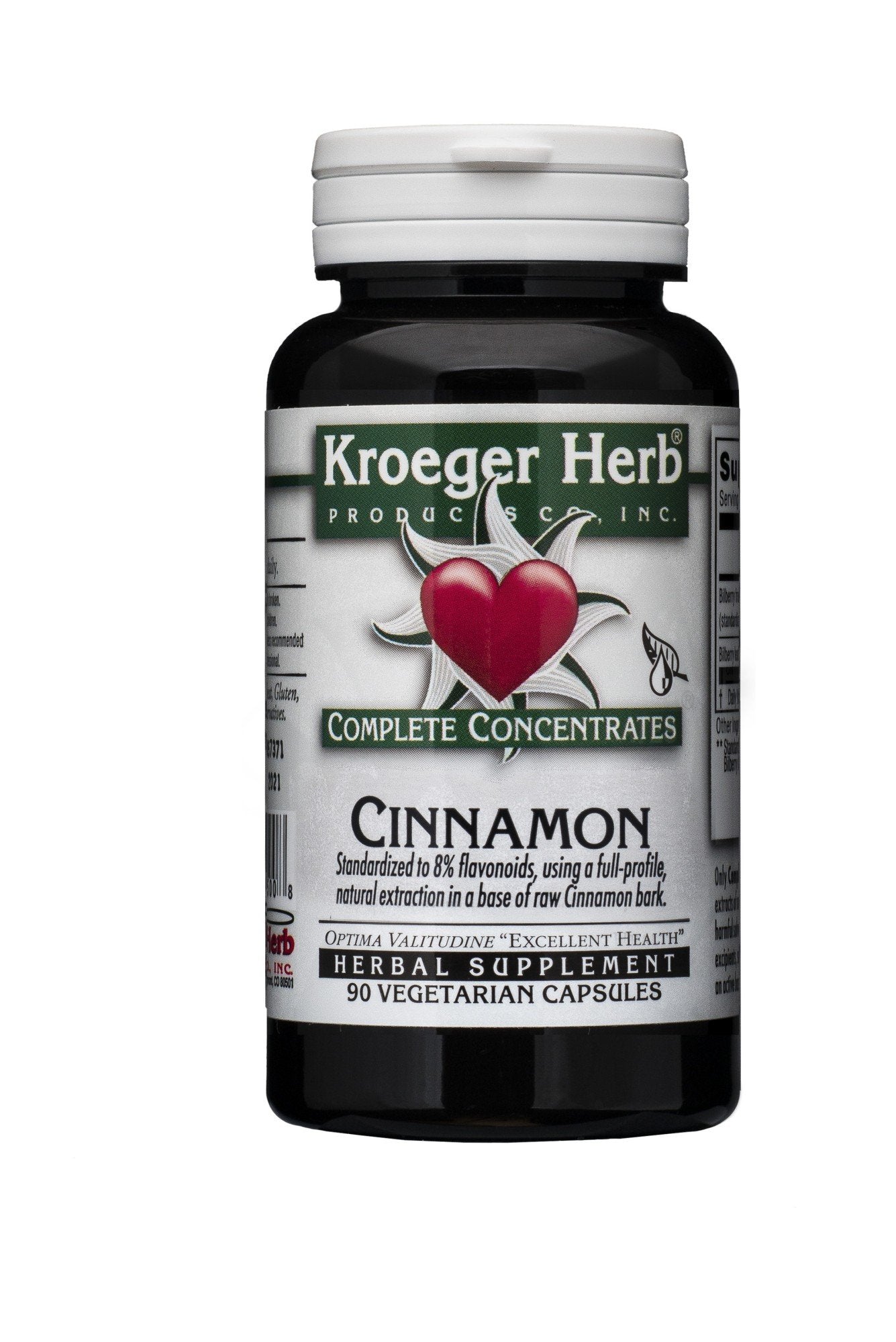 Kroeger Herbs Cinnamon Complete Concentrate 90 VegCap