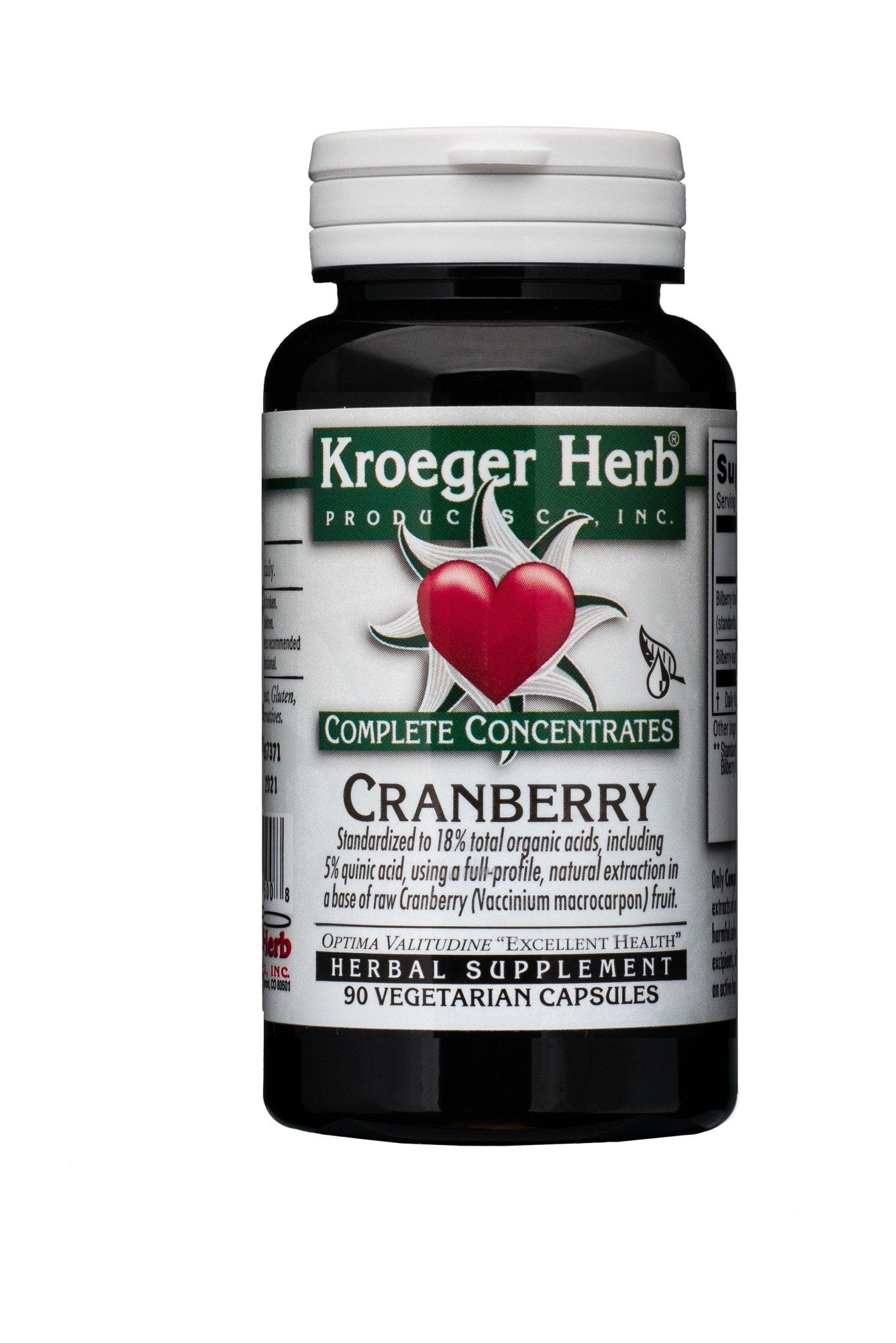 Kroeger Herbs Cranberrry Complete Concentrate 90 VegCap