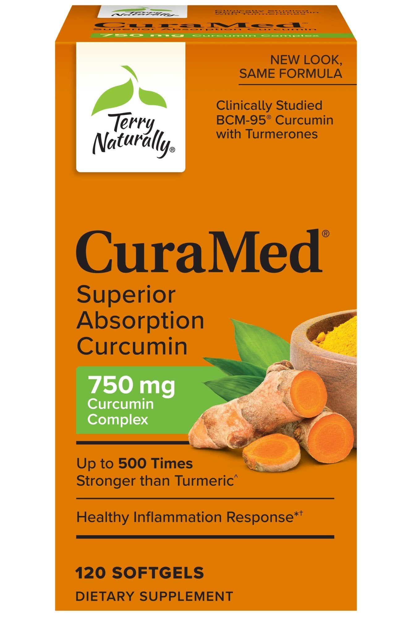 EuroPharma (Terry Naturally) CuraMed 750mg 120 Softgel