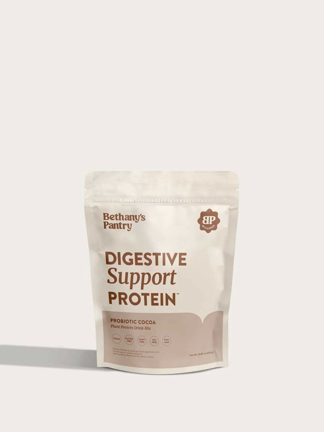 NuZest Bethany&#39;s Pantry-Digestive Support Protein - (15 servings) - Probiotic Cocoa 15.87oz(450 g) Powder