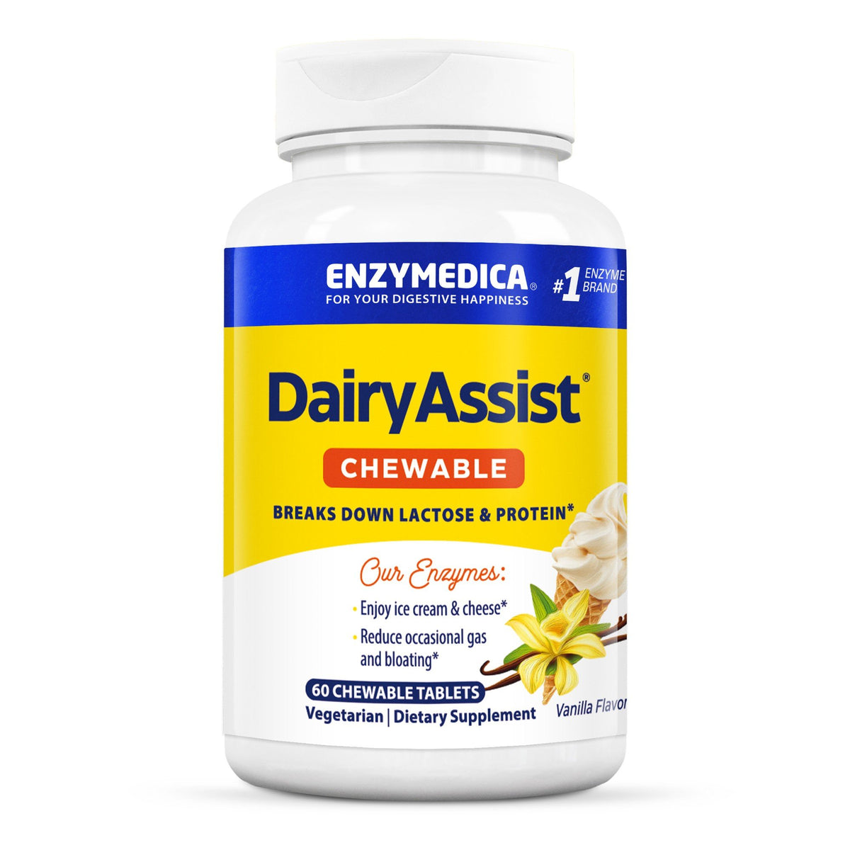 Enzymedica Dairy Assist Chewable 60 Chewable