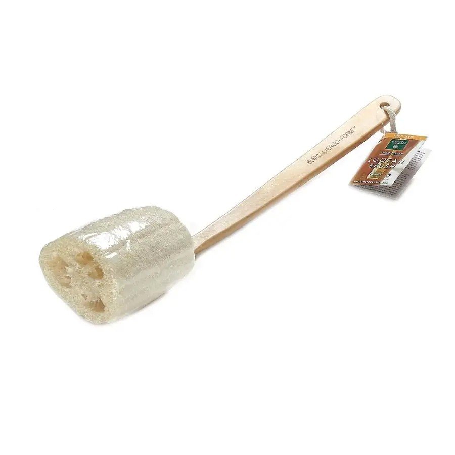 Earth Therapeutics Deluxe Loofah Back Massager Brush 16&quot; 1 Piece