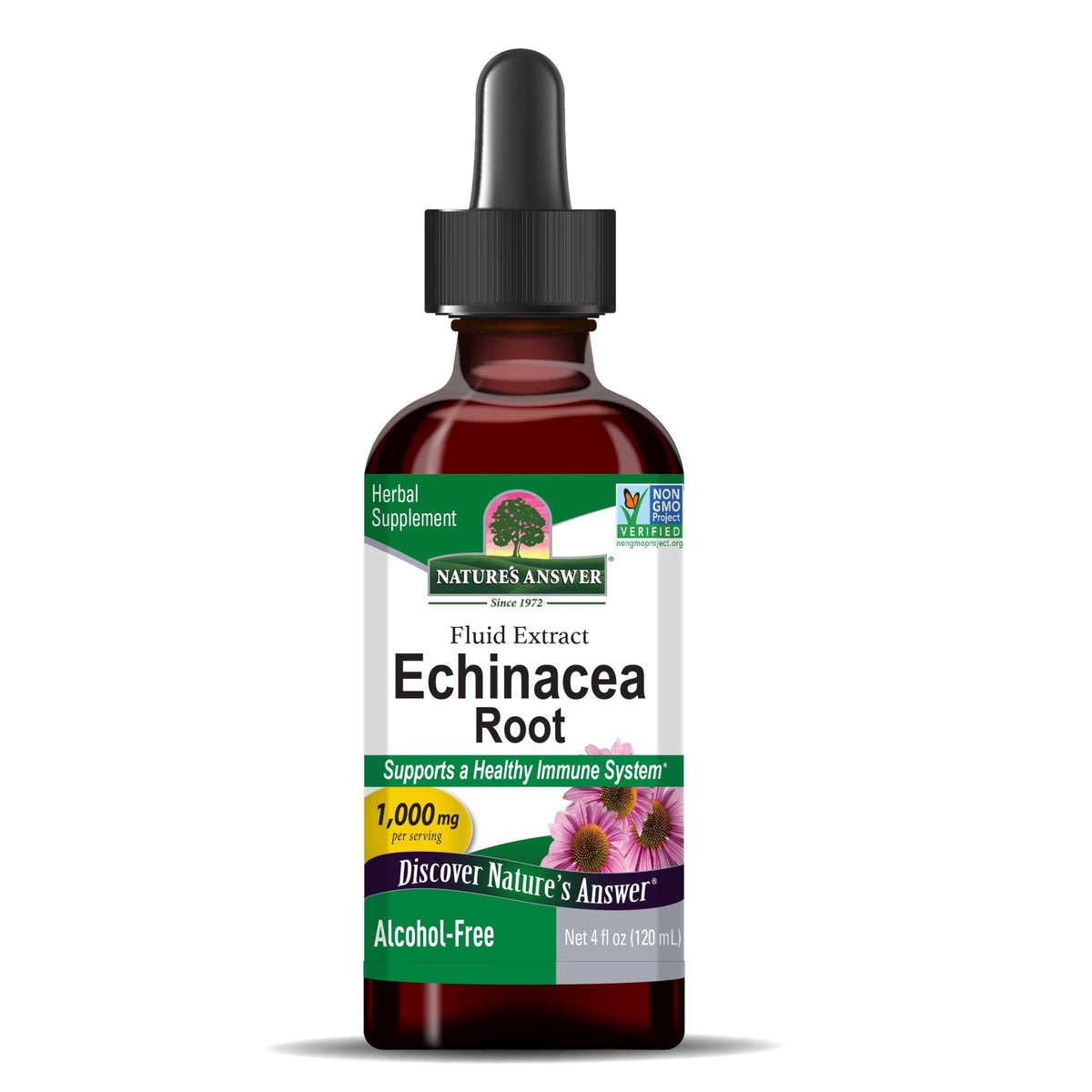 Nature's Answer Echinacea Extract Alcohol-Free 4 oz Liquid