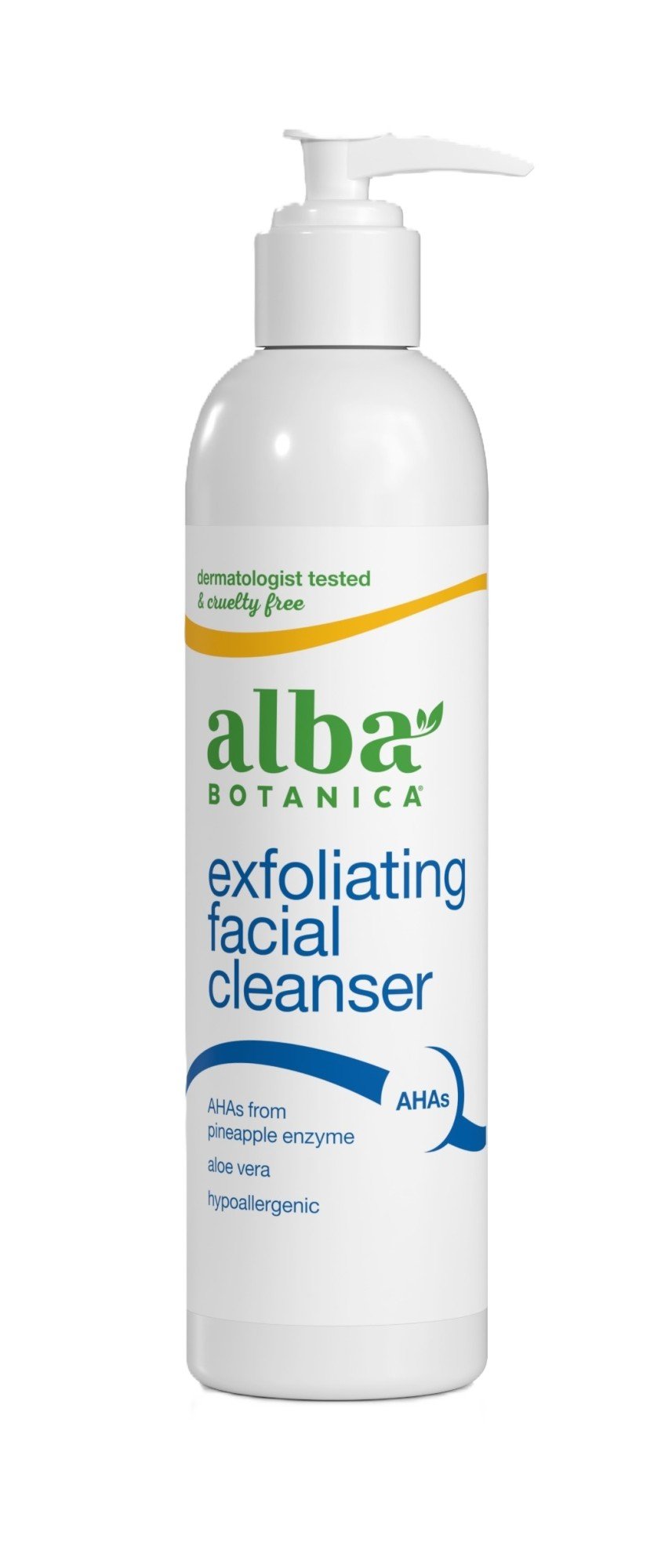 Alba Botanica Exfoliating Facial Cleanser 8 oz Liquid