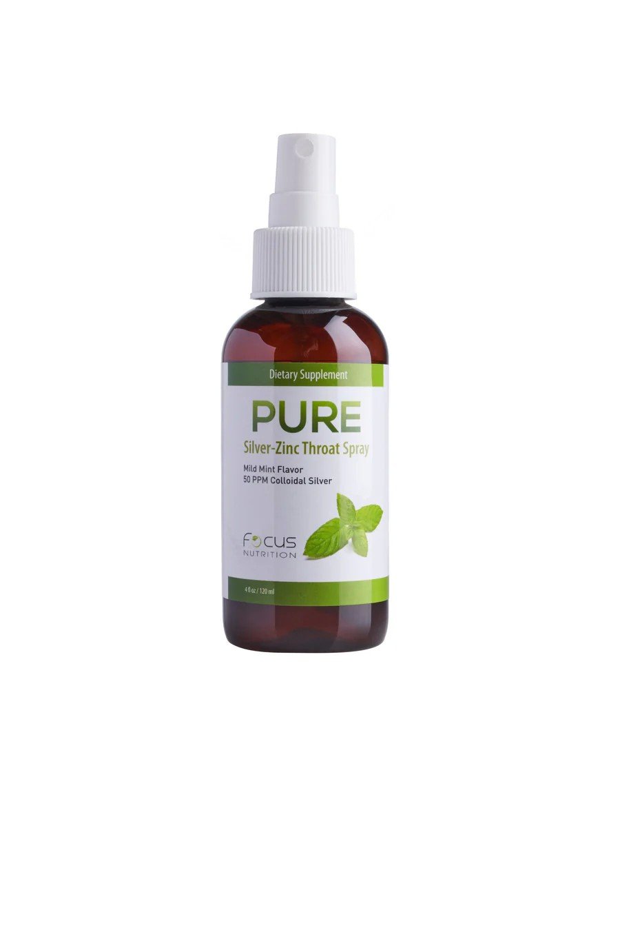 Focus Nutrition Pure Homeopathic Throat Spray 4 oz Spray