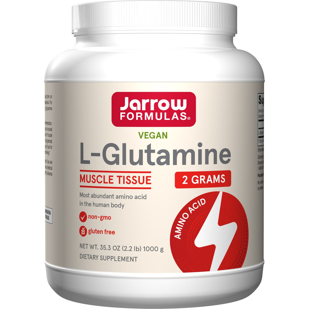 Jarrow Formulas L-Glutamine 1000 g Powder