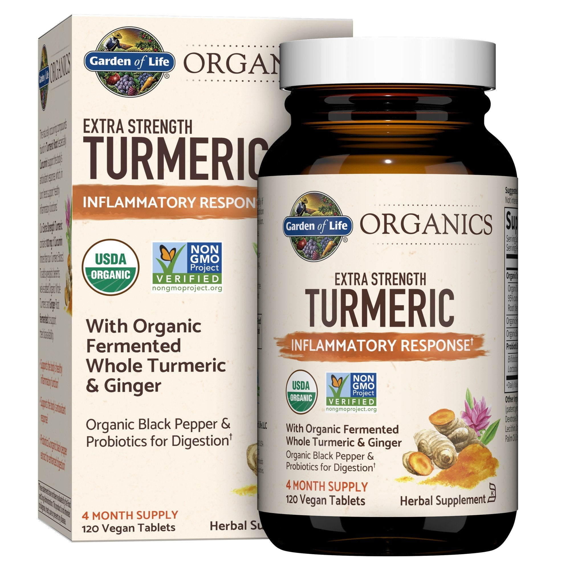 Garden of Life Garden of Life Organics Extra Strength Turmeric Inflammatory Response 120 Tablet