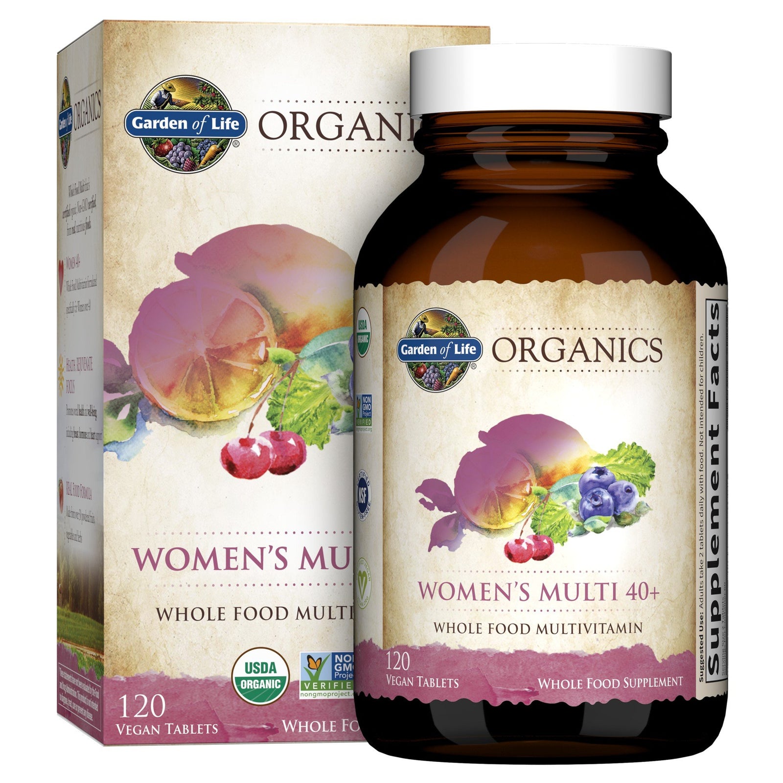 Garden of Life Garden of Life Organics Women's Multi 40+ 120 Tablet