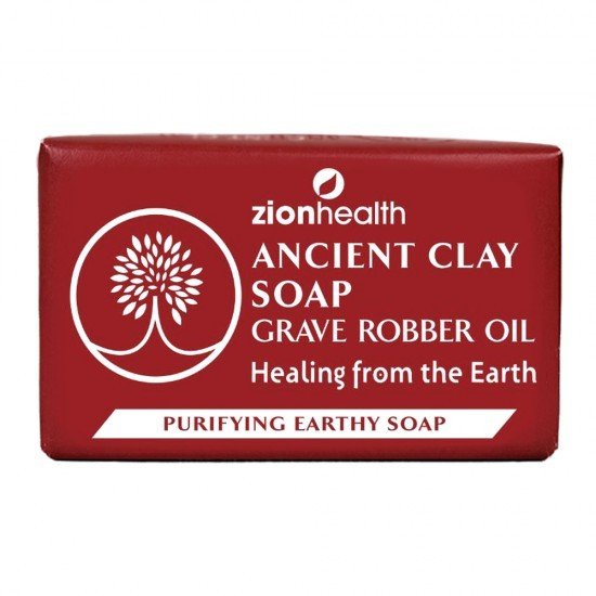 Zion Health Ancient Clay Natural Soap Grave Robber Oil 6 oz Bar Soap