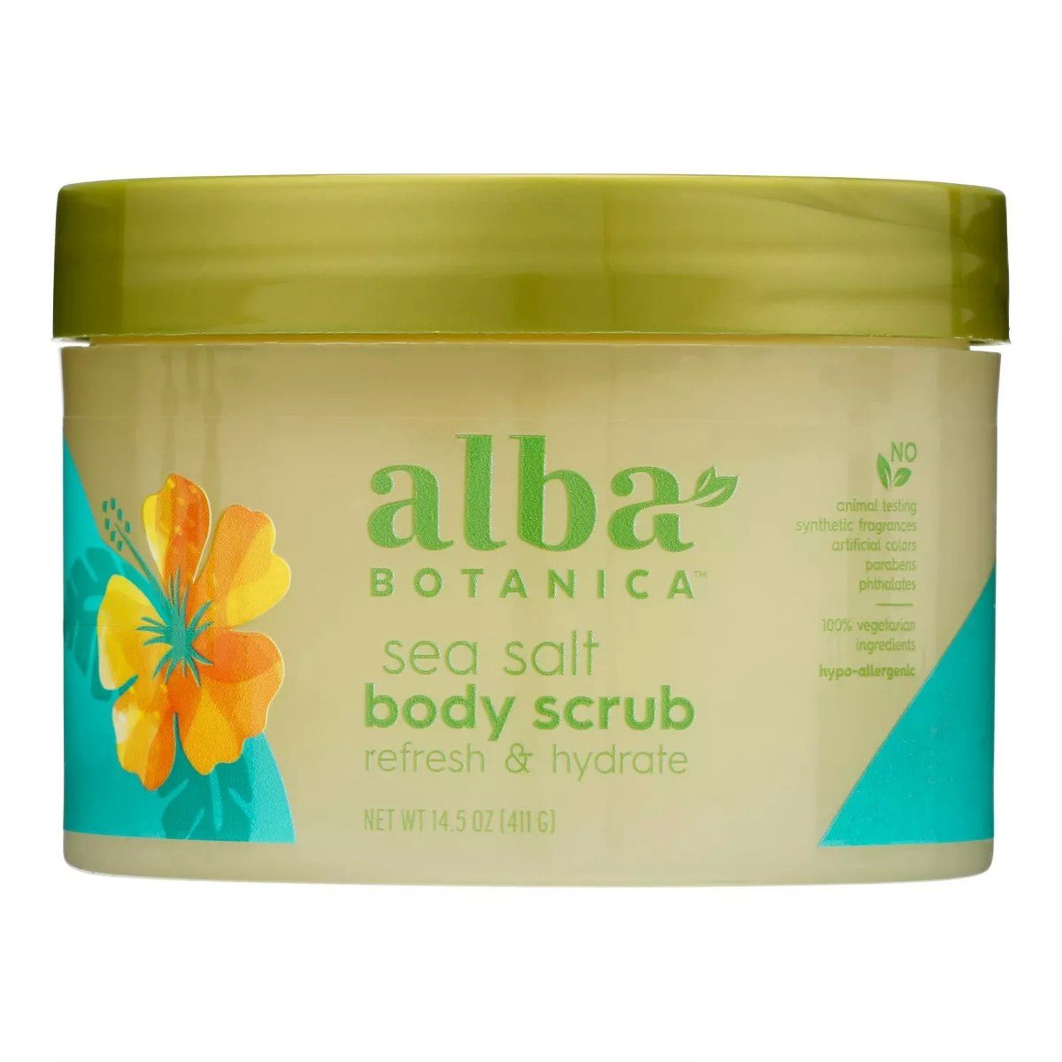 Alba Botanica Sea Salt Body Scrub 14.5 oz Scrub
