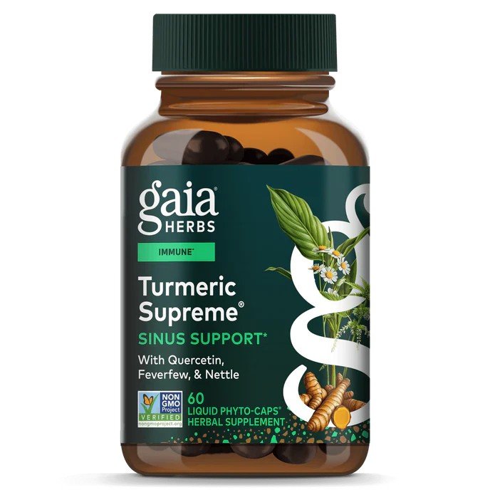 Gaia Herbs Turmeric Supreme Sinus Support 60 Capsule