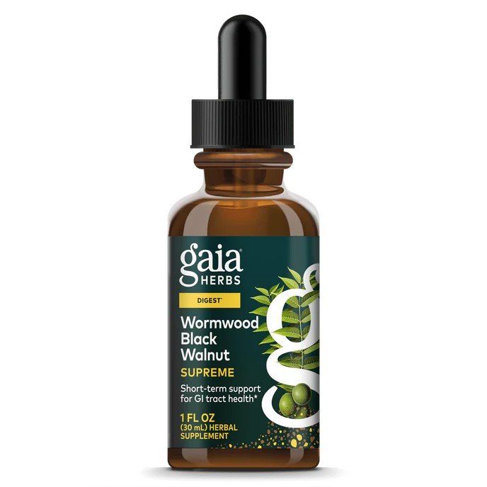 Gaia Herbs Wormwood Black Walnut Supreme Extract 1 oz Liquid