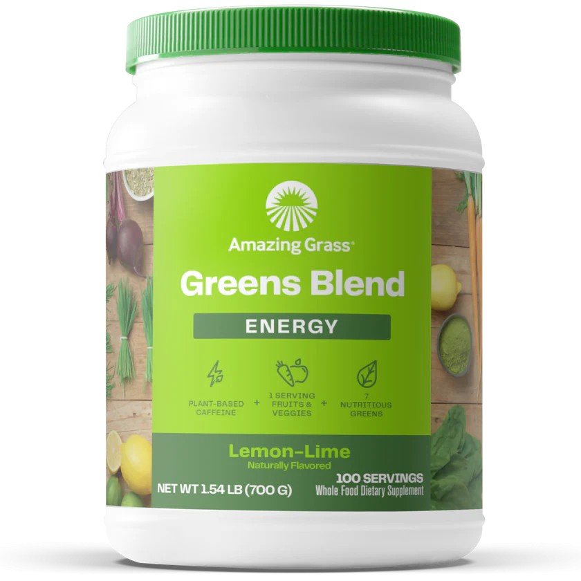 Amazing Grass Greens Blend Energy - Lemon-Lime 1.54 lb Powder