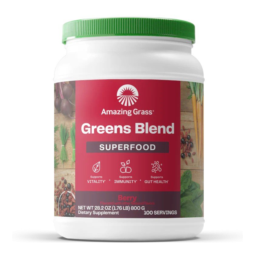 Amazing Grass Greens Blend Superfood - Berry 28.2 oz Powder