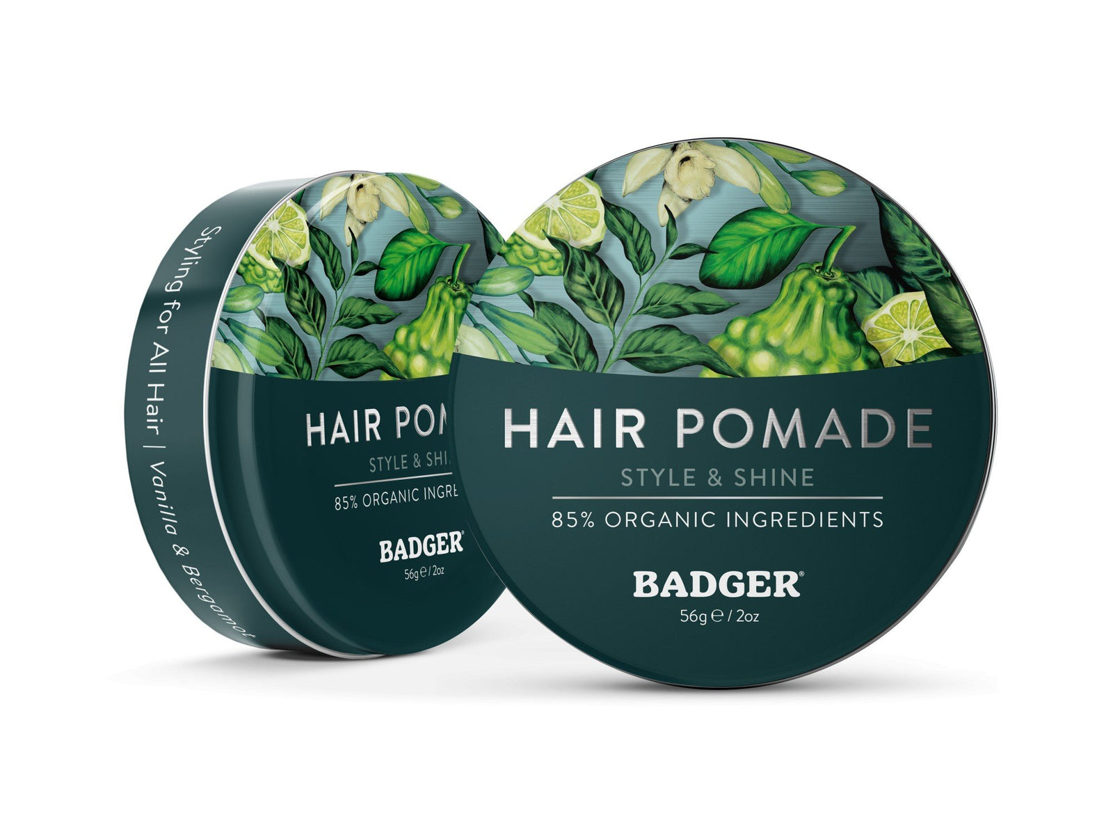 Badger Hair Pomade 2 oz Tin