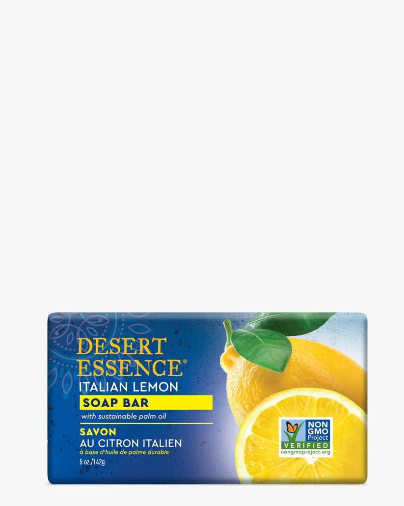 Desert Essence Bar Soap Exfoliating Italian Lemon 5 oz Bar