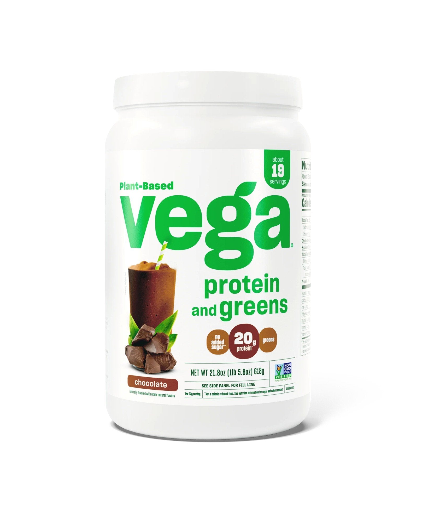 Vega Vega Protein & Greens Chocolate 21.8 oz Powder