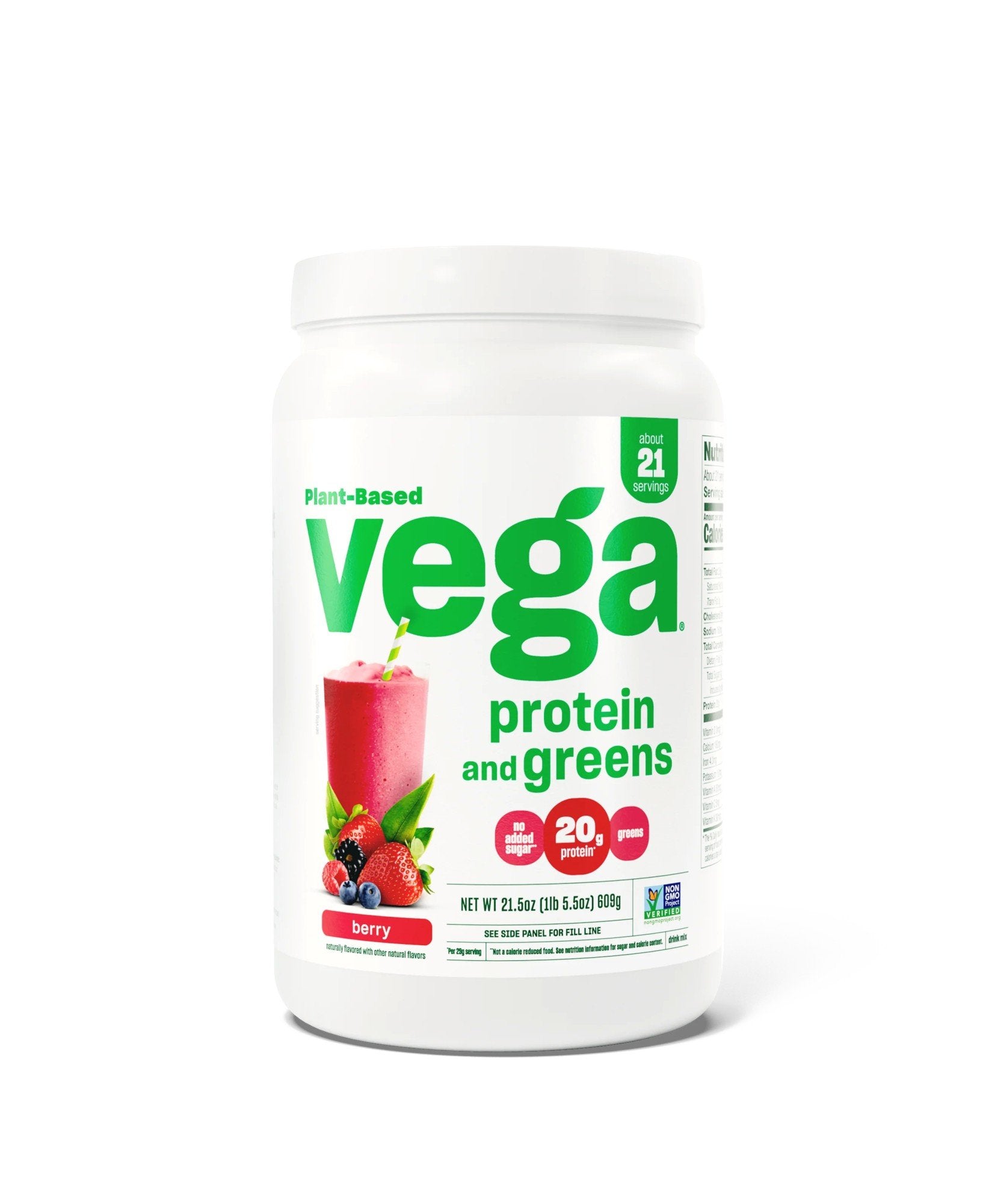 Vega Vega Protein & Greens Berry 21.5 oz Powder