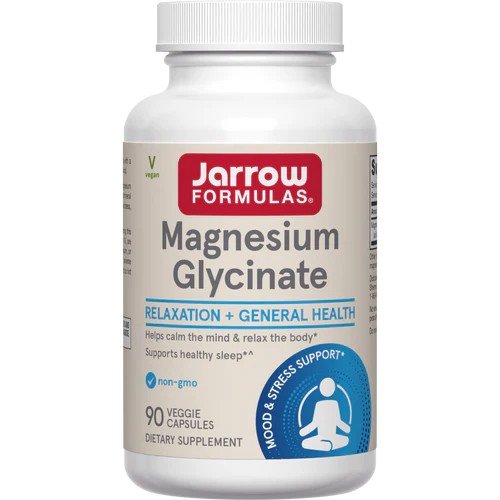 Jarrow Formulas Magnesium Glycinate-360 mg 90 Veggie Capsules