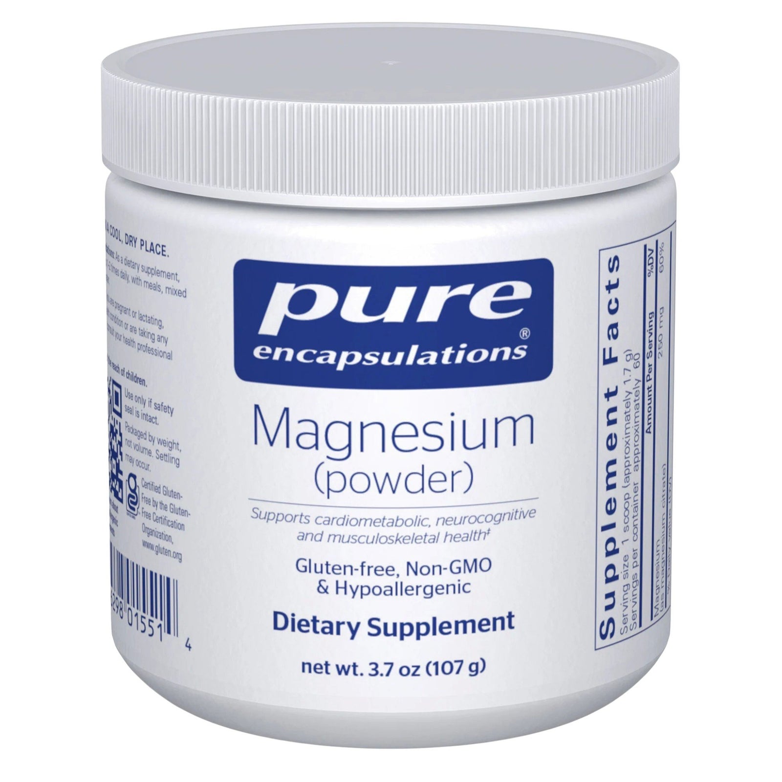 Pure Encapsulations Magnesium Powder 3.7 oz (107 g) Powder