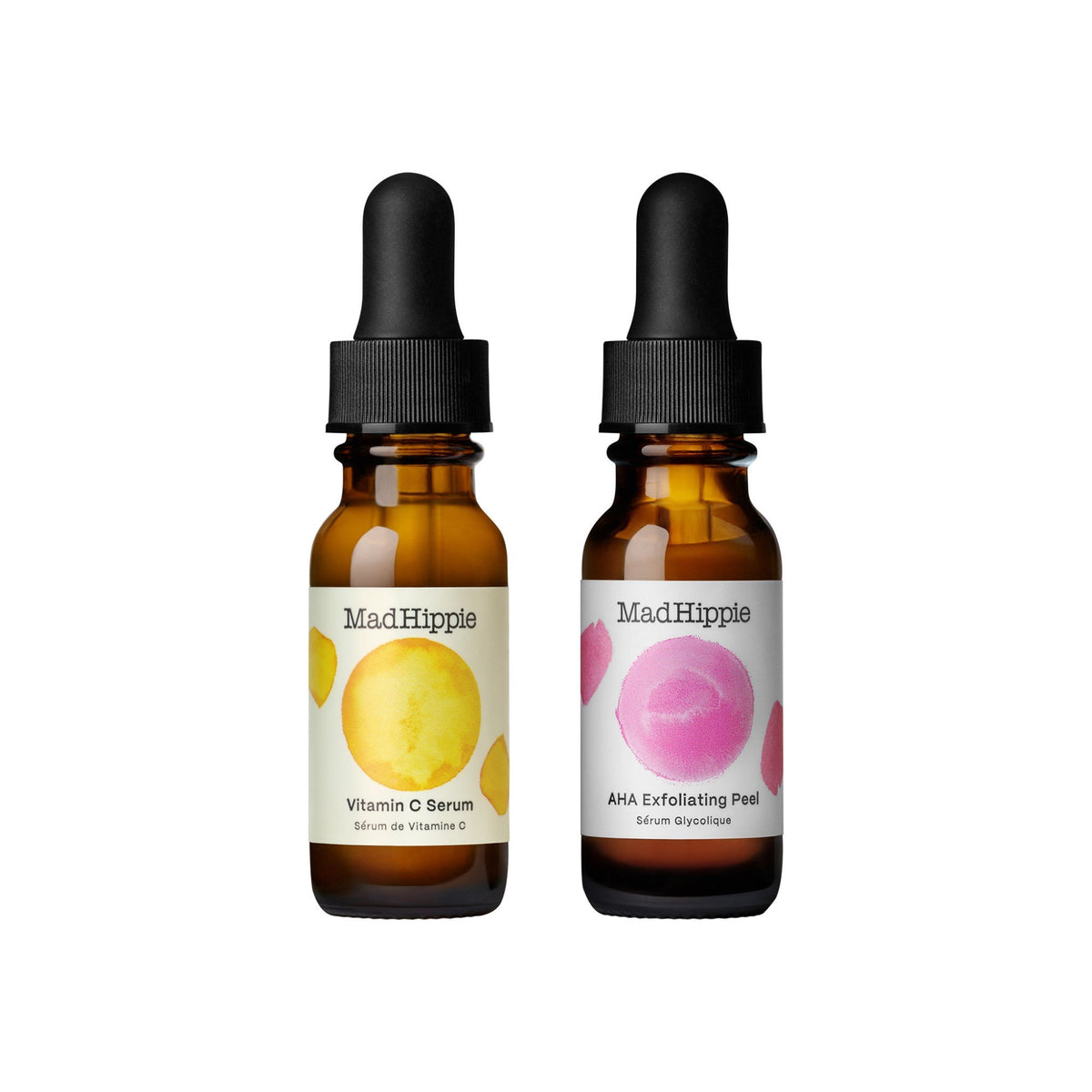 Mad Hippie Day &amp; Night dual Pack-Vitamin C Serum 15ml + Vitamin A Serum 15ml Dual Pack (15ml x2) Liquid