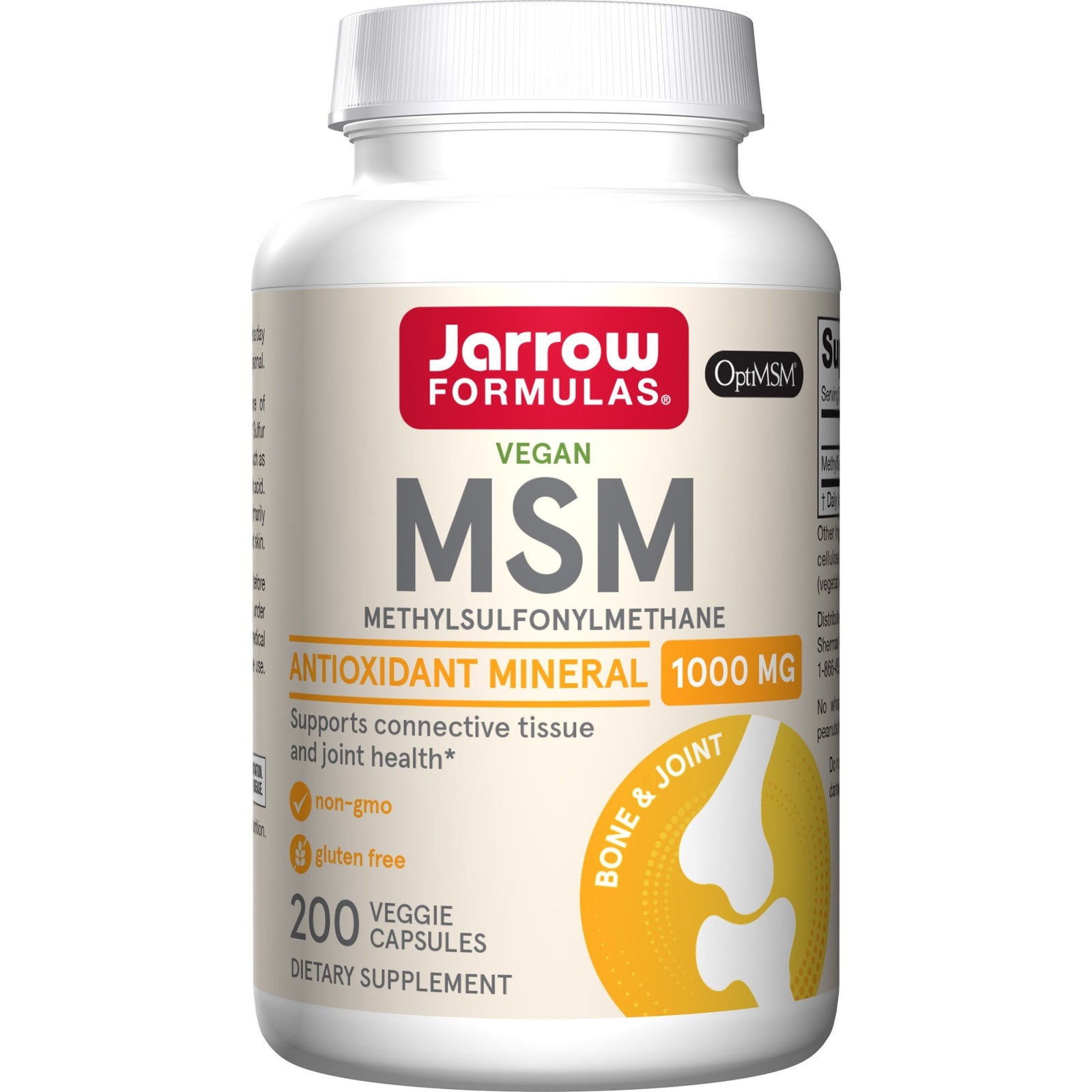 Jarrow Formulas MSM Sulfur 1000 mg 200 Capsule