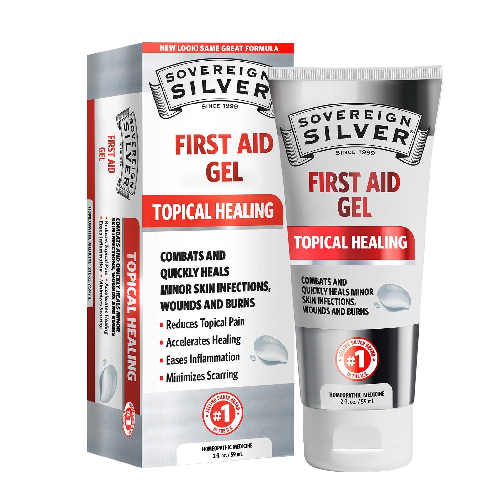 Sovereign Silver Natural Immunogenics Sovereign Silver First Aid Gel 2 oz Gel