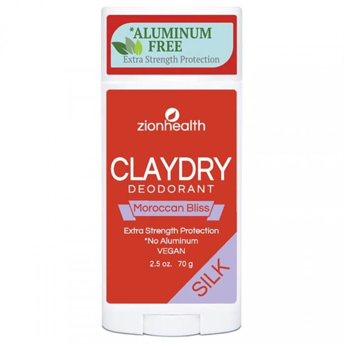 Zion Health ClayDry Deodorant Silk Moroccan Bliss 2.5 oz Stick