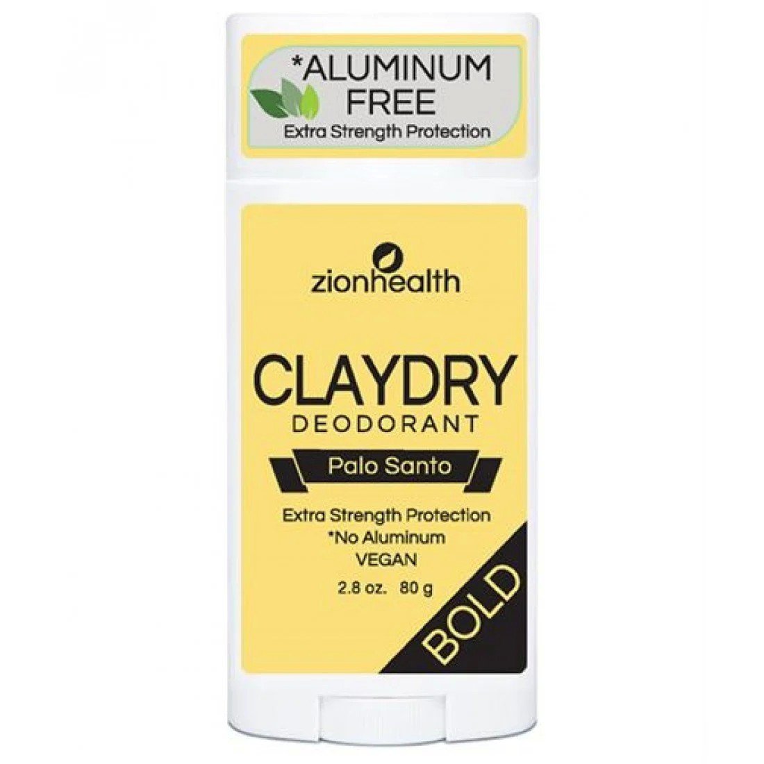 Zion Health Clay Dry Bold Palo Santo Deodorant 2.8  oz Stick