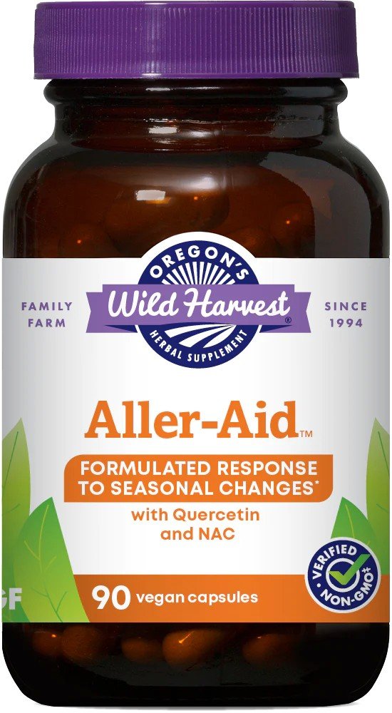 Oregon&#39;s Wild Harvest Aller Aid with Quercetin and NAC 90 Vegan Capsule