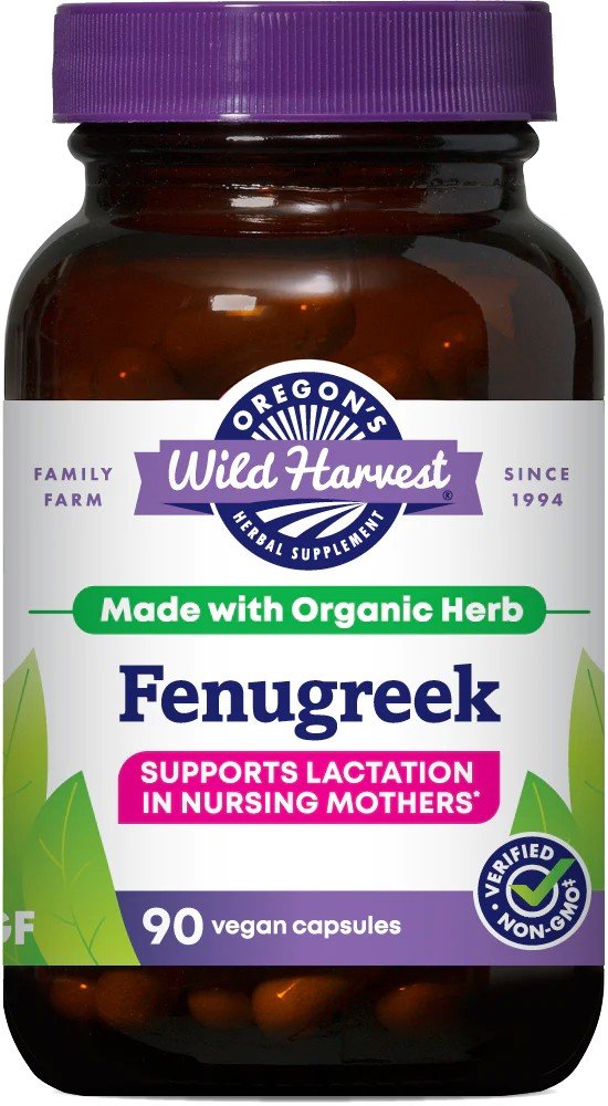 Oregon&#39;s Wild Harvest Fenugreek 90 Vegan Capsule