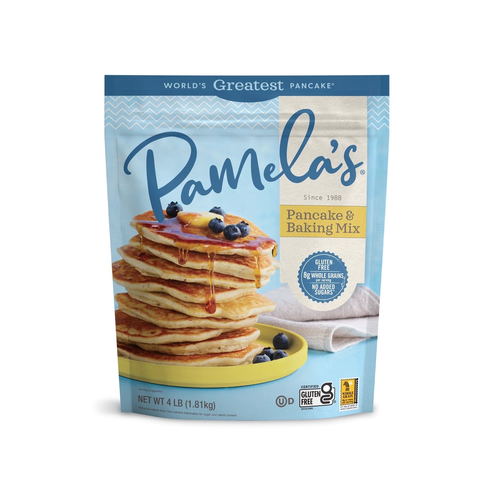 Pamelas Baking Pancake Mix Gluten Free 4 lb Bag