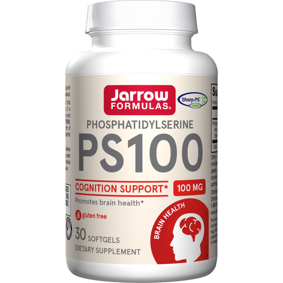 Jarrow Formulas PS-100 (Phosphatidylserine) 100mg 30 Softgel