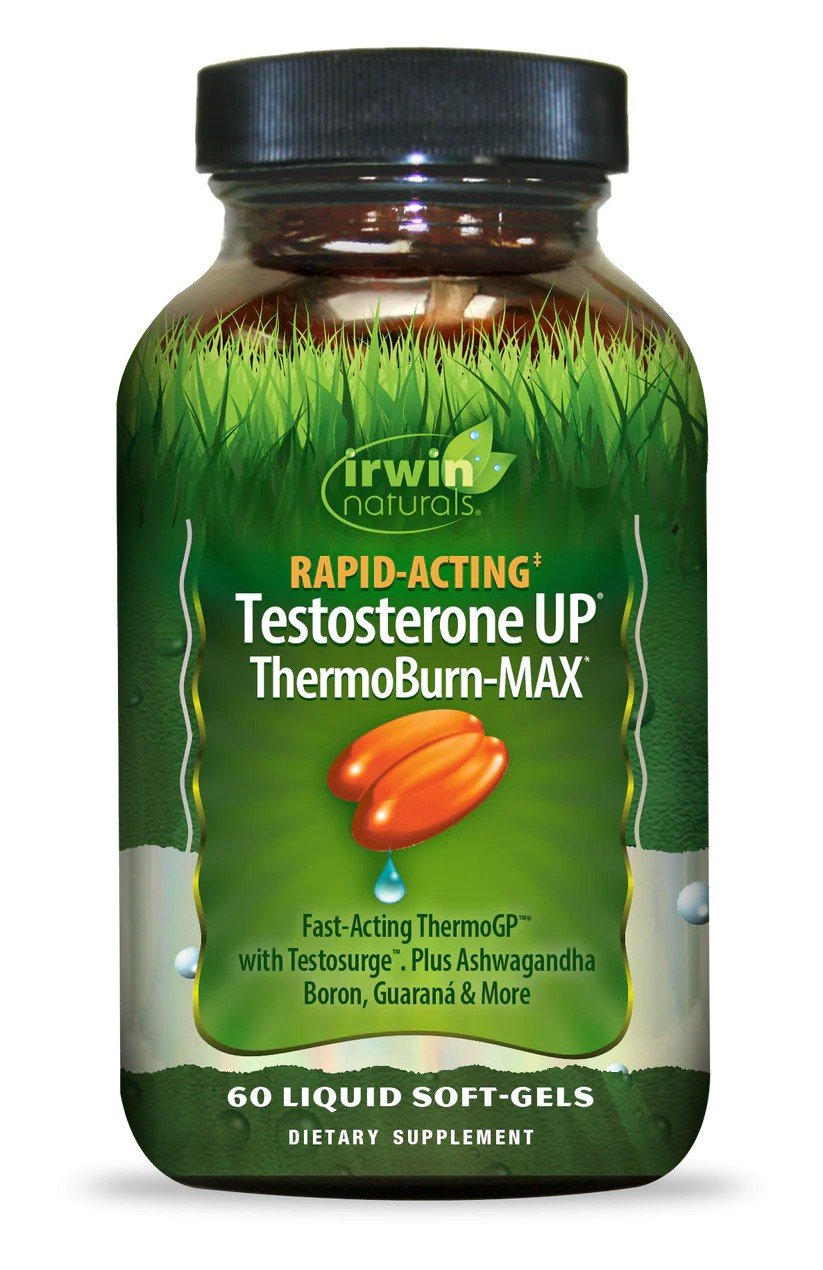 Irwin Naturals Rapid-Acting Testosterone Up ThermoBurn-MAX 60 Softgel