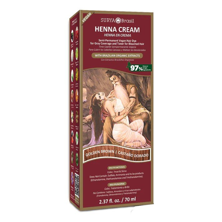 Surya Nature, Inc Henna Golden Brown Cream 2.37 oz Cream