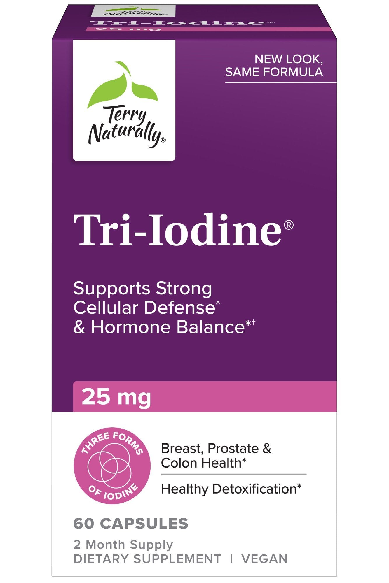 EuroPharma (Terry Naturally) Tri Iodine 25 mg 60 Tablet