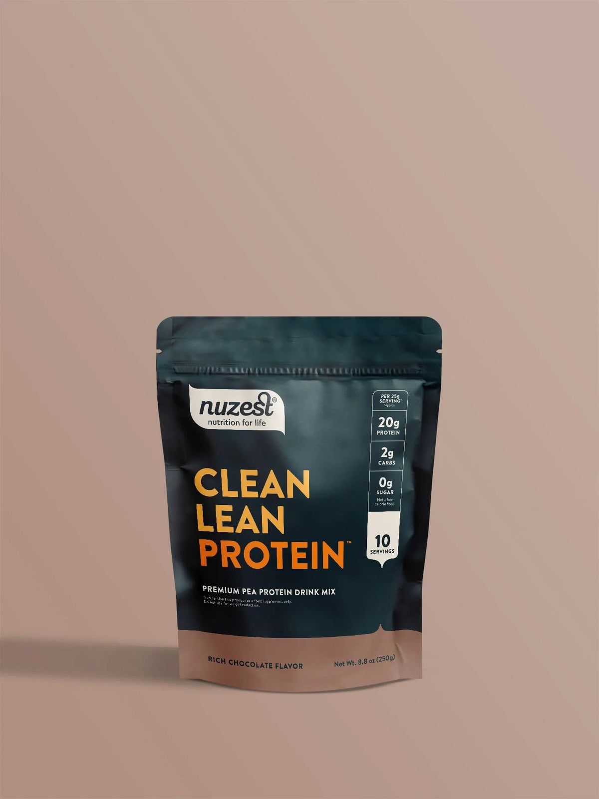 NuZest Clean Lean Protein - (10 servings) - Rich Chocolate 8.8 oz(250 g) Powder