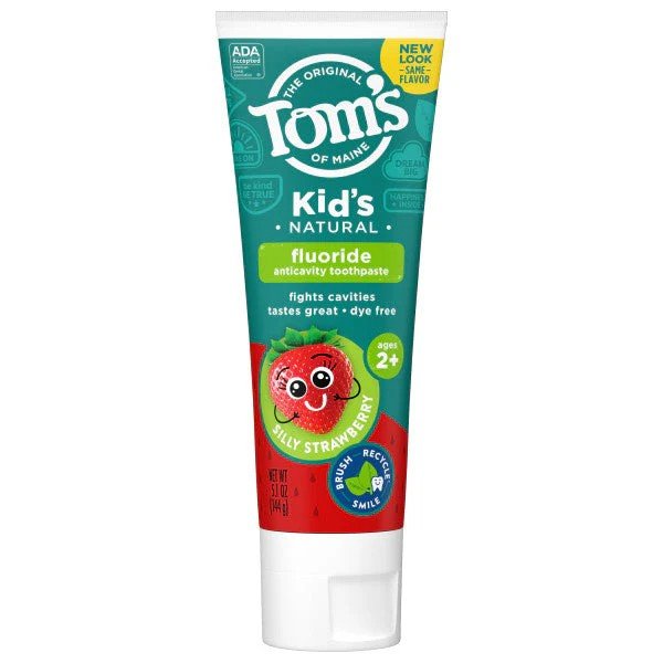 Tom's Of Maine Silly Strawberry Anticavity Kids Natural Toothpaste 5.1 oz Paste