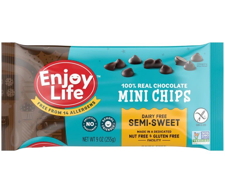 Enjoy Life Dairy Free-Semi-Sweet-Mini Chocolate Chips 9 oz Bag