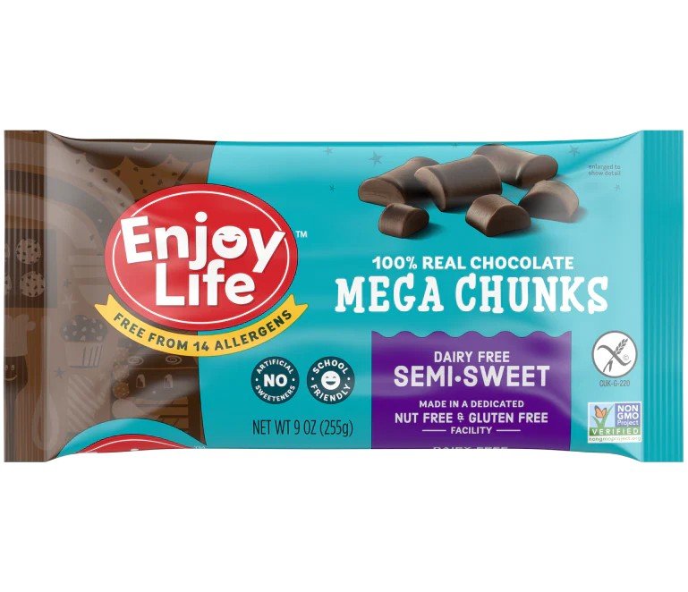 Enjoy Life Dairy Free-Semi-Sweet-Mega Chocolate Chunks 9 oz Bag
