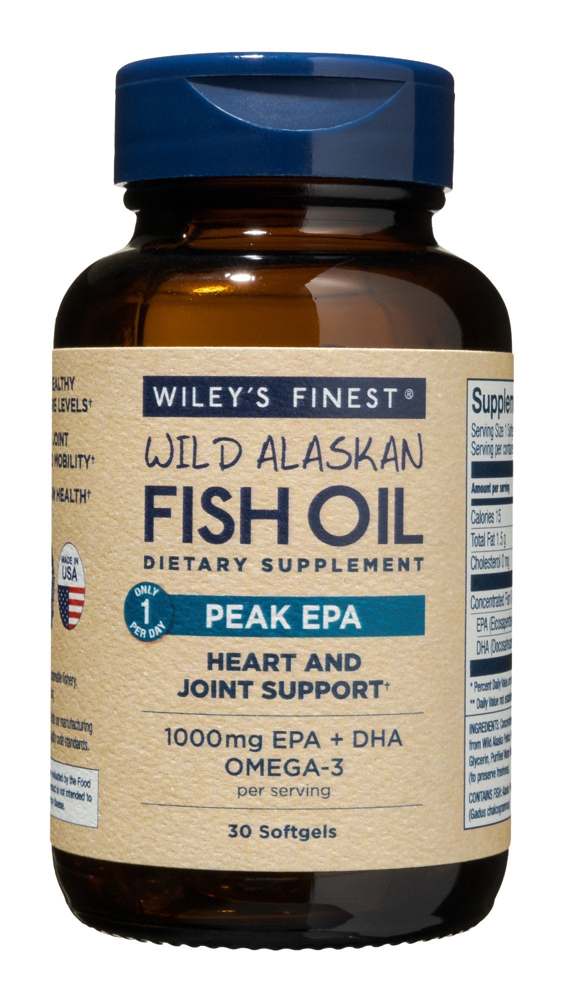 Wileys Finest Wild Alaskan Fish Oil Peak EPA 30 Softgel