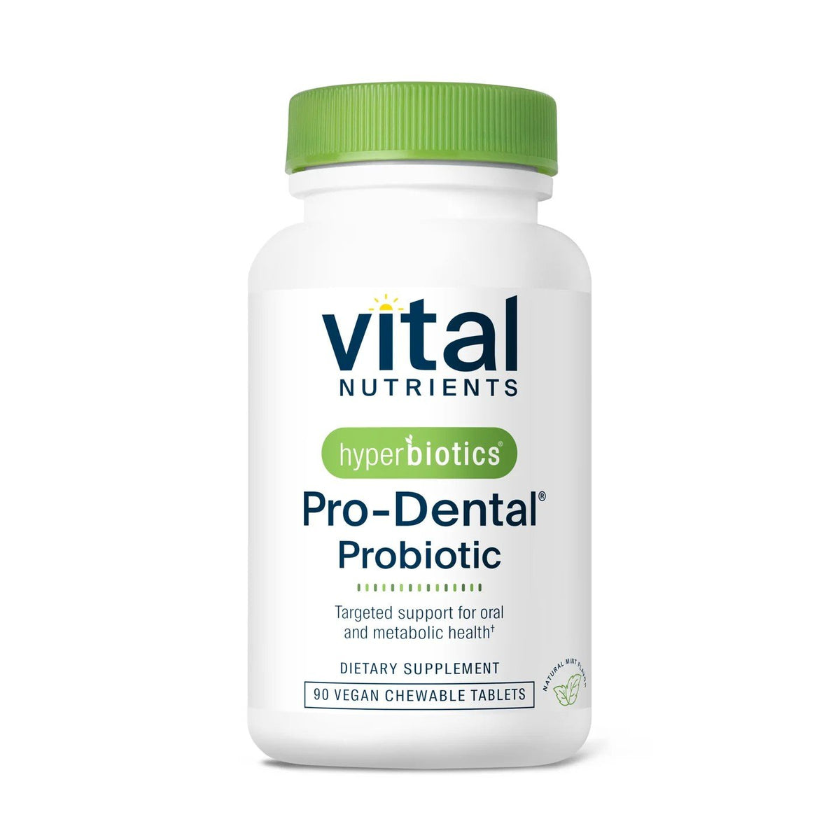 Vital Nutrients Hyperbiotics PRO-Dental Probiotic 90 Vegan Chewable Tablets