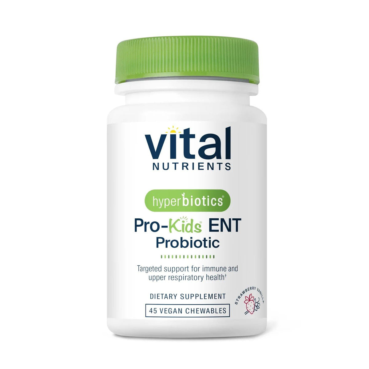 Vital Nutrients Hyperbiotics PRO-Kids ENT Probiotic 45 Vegan Chewables