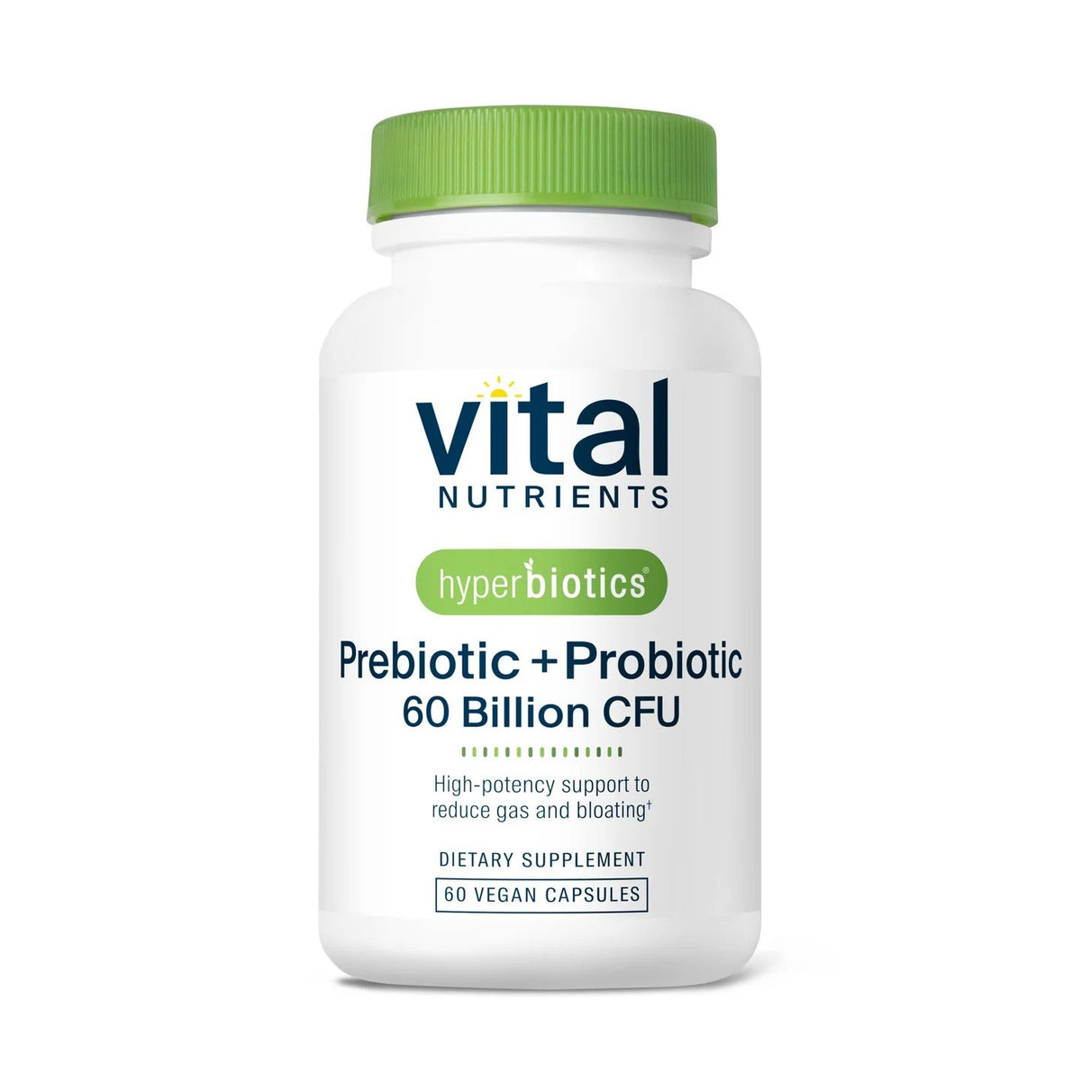 Vital Nutrients Hyperbiotics Prebiotic + Probiotic - 60 Billion CFU 60 Vegan Capsules