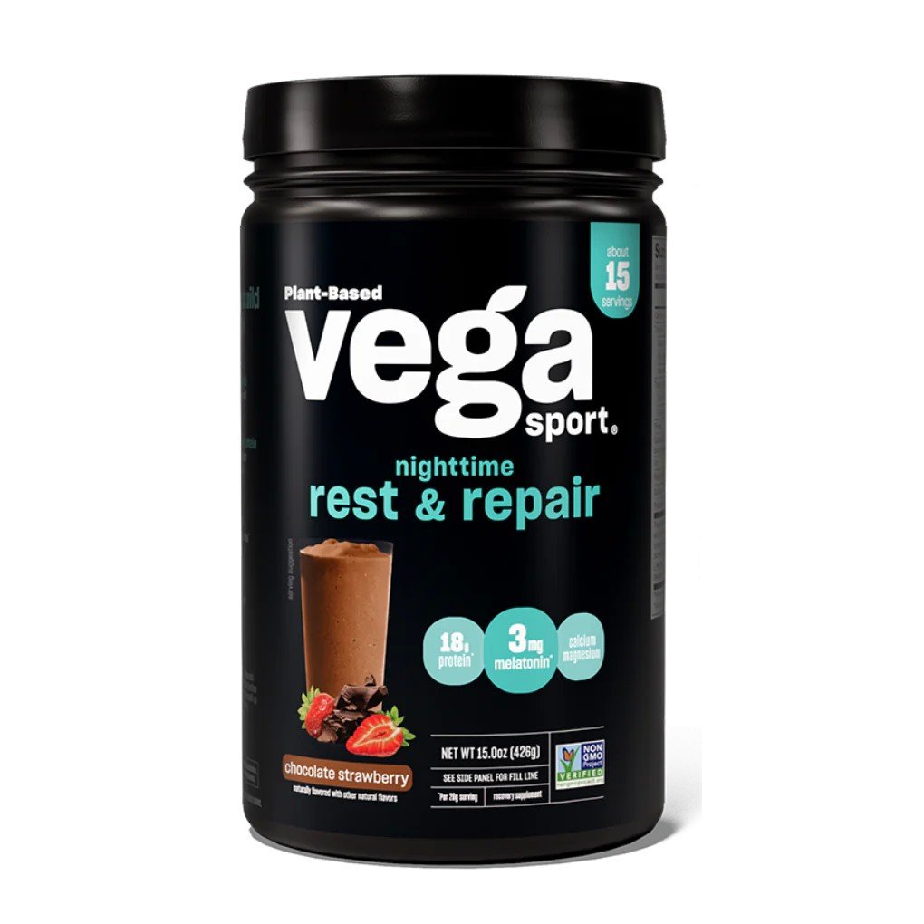 Vega Vega Sport Nighttime Rest & Repair Chocolate Strawberry 15 oz Powder