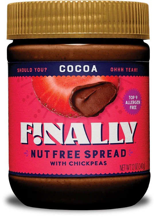 Finally! Cocoa-Nut Free Spread with Chickpeas 11 oz Spread